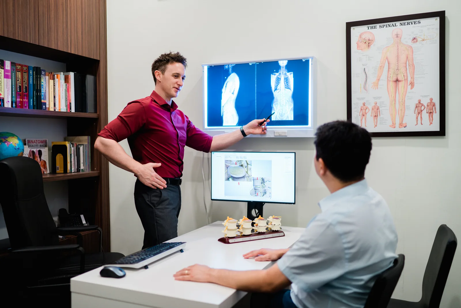 Spinal stenosis assessment at Elite Spine Centres.