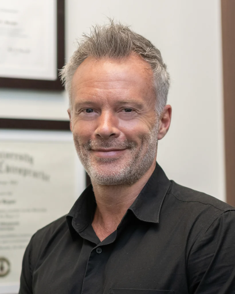 Dr. Marcus Bernini at the clinic.
